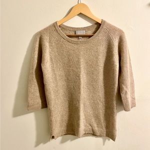 Pure Cashmere 3/4 sleeve sweater